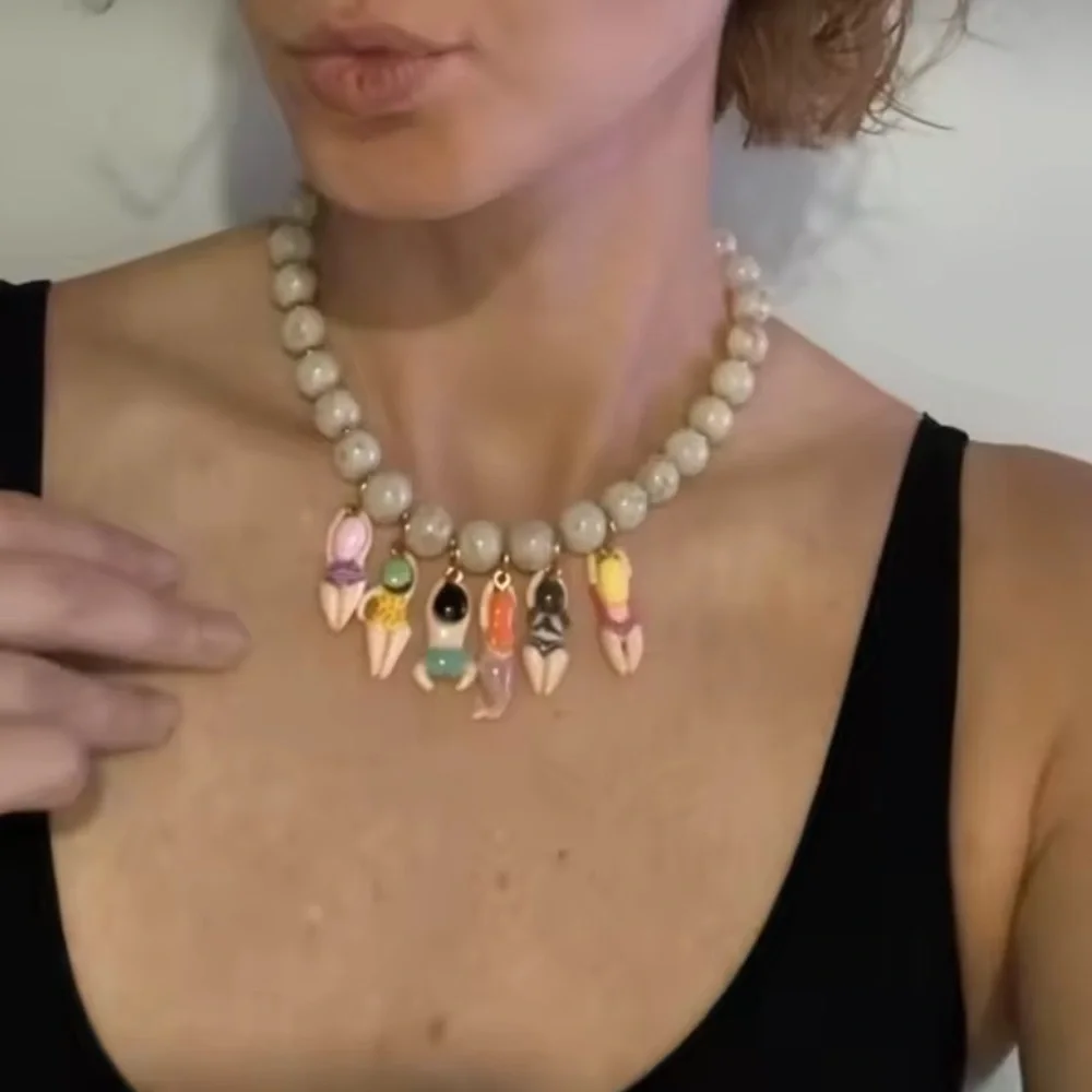 Beach Babes Bikini Girls Necklace